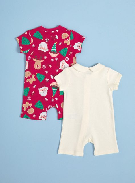 Conjunto de Enteritos con Estampados Navideños-1