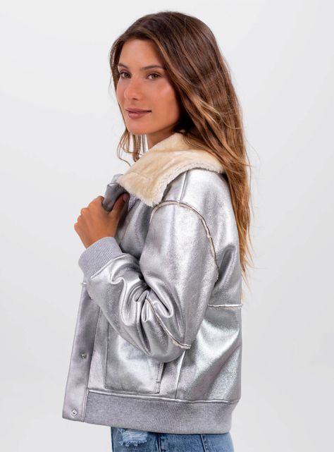 Chaqueta Sherpa Silver-2