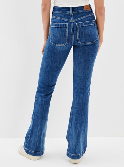 Jeans t Level Pantalón Flare Tiro Alto-1
