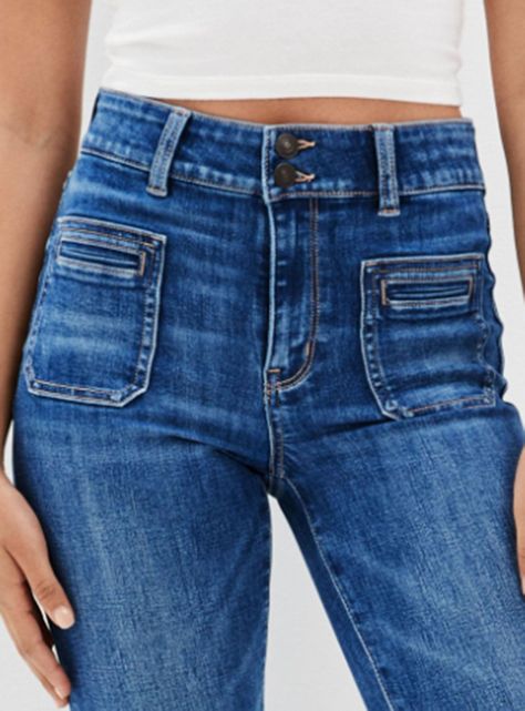 Jeans t Level Pantalón Flare Tiro Alto-2