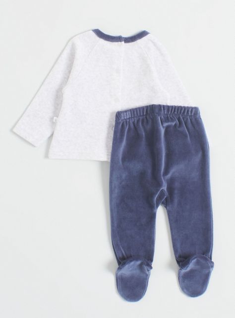 Conjunto con Polera Estampada y Pantalón con Rodilleras-1