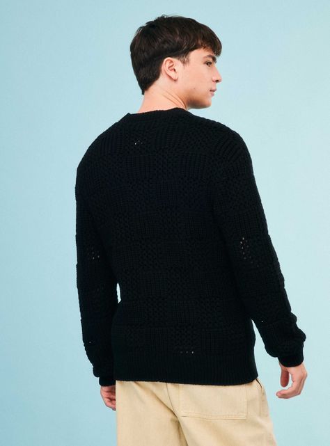 Sweater Calado Cuello Redondo-1