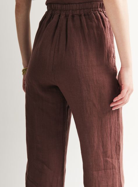 Pantalón Ancho Lino Ajuste-3