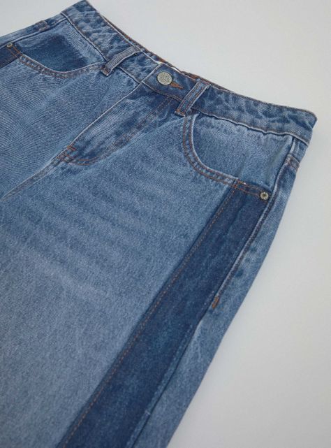 Jeans Corte Paneles a los Costados-4