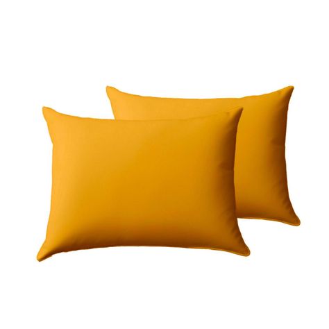 Pack de Almohada 70x40 cm Comodidad para un Sueño Reparador Mostaza-0