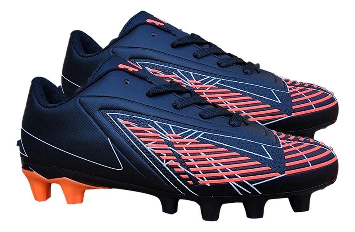 Zapato Futbol Adulto Full Grass Goleadores New Era Negro7283-2