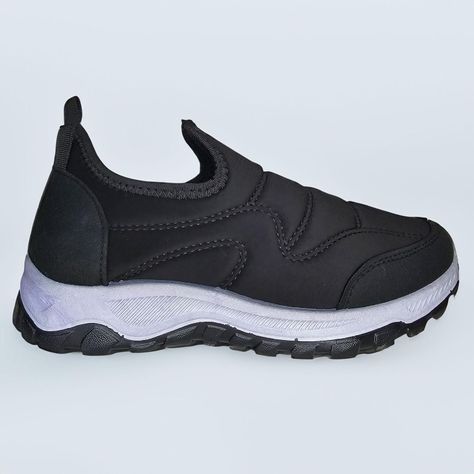 Zapatillas Deportivas Transpirables Caminata Negro Clasic 7612-3