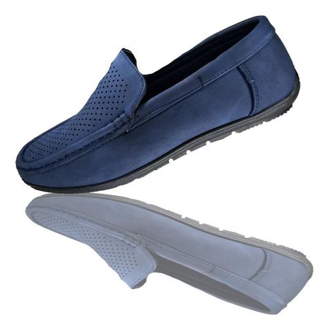 Mocasines Casual Azul Hombre 414 --0