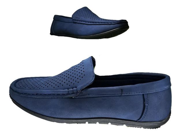 Mocasines Casual Azul Hombre 414 --1