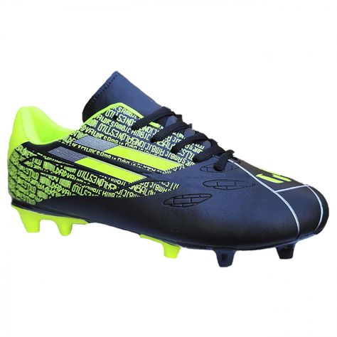 Zapato Futbol Adulto Full Grass Comodos Negro 3191-1
