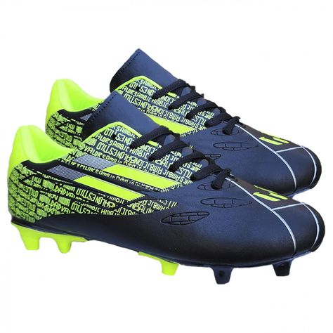 Zapato Futbol Adulto Full Grass Comodos Negro 3191-2