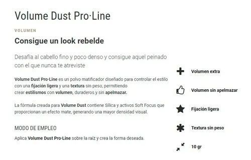 SALERM Polvo de Peinado Volume Dust 10 GR-2