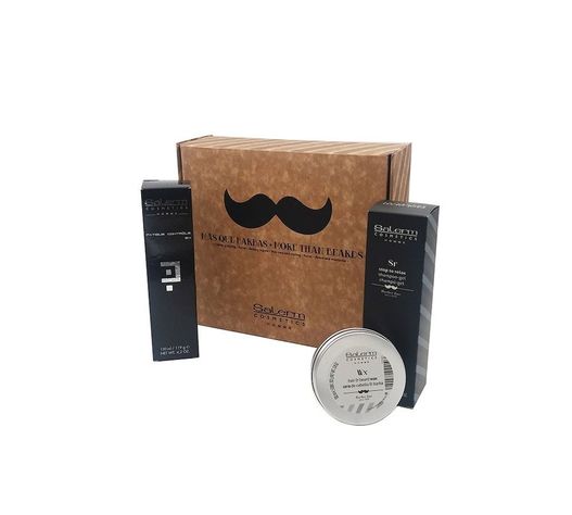 SALERM Homme Pack Barba Crema+  Shampoo+  Cera-1