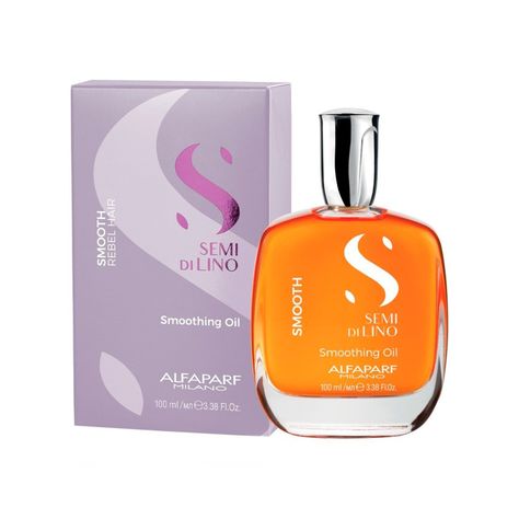 ALFAPARF Aceite Alisador Semi Di Lino Smooth, Protector Térmico-0