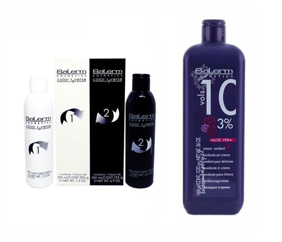 Kit SALERM Color Reverse 200ml + Oxidante VOL 10-0