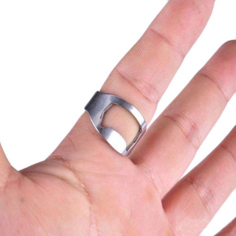 Anillo Abridor Botellas Cervezas Acero Quirurgico -5