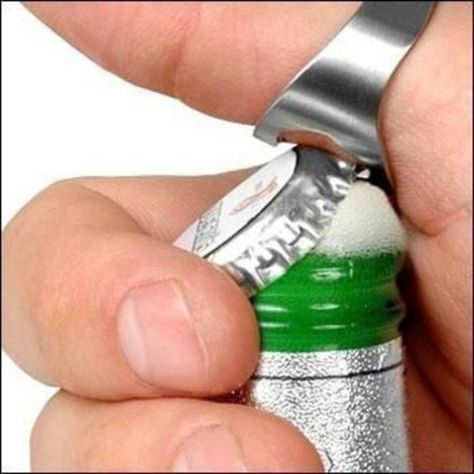Anillo Abridor Botellas Cervezas Acero Quirurgico -6