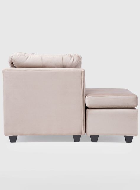 Seccional Bonsai Felpa Beige-3