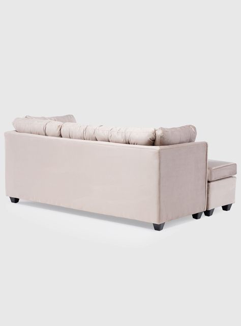 Seccional Bonsai Felpa Beige-4