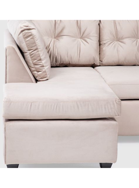 Seccional Bonsai Felpa Beige-5