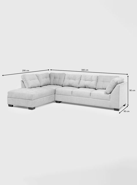 Seccional Edimburgo Izquierdo Tela Beige-6