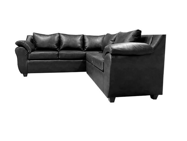 Sofá Seccional Cattaleya Pu Negro -1