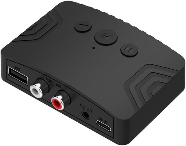 Receptor Audio Bluetooth V5.3 RCA Aux 3.5 Reproduce Pendrive-0