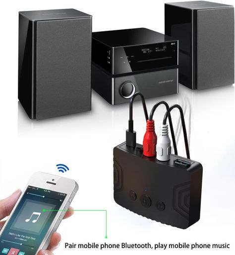 Receptor Audio Bluetooth V5.3 RCA Aux 3.5 Reproduce Pendrive-2
