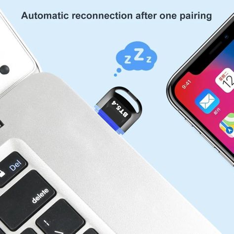 Adaptador Receptor Transmisor Bluetooth 5.4 USB Notebook PC-2