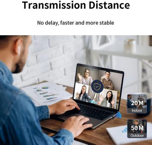 Adaptador Receptor Transmisor Bluetooth 5.4 USB Notebook PC-5