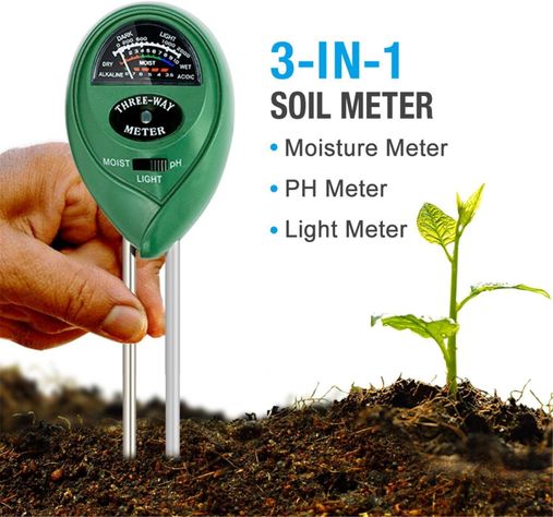 Medidor Humedad Ph Suelo 3en1 Plantas Jardin No Usa Bateria-4