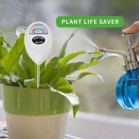 Medidor Humedad Suelo Para Plantas Jardin No Usa Bateria-1
