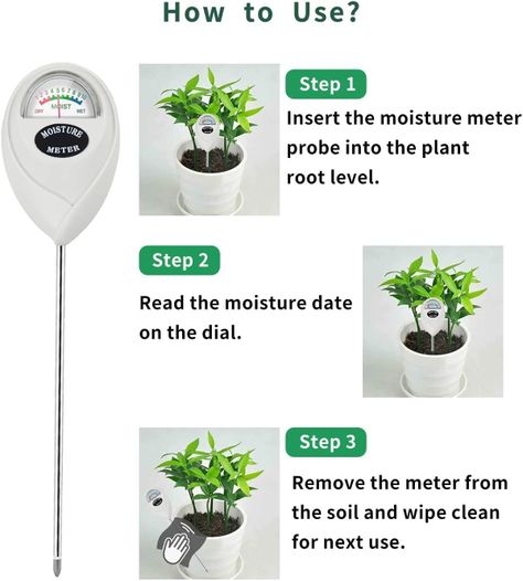 Medidor Humedad Suelo Para Plantas Jardin No Usa Bateria-3