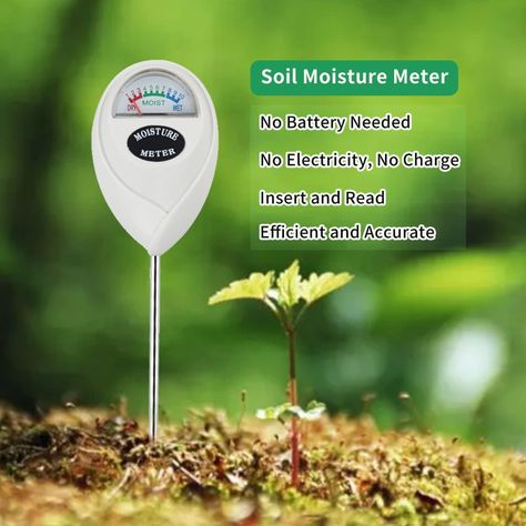 Medidor Humedad Suelo Para Plantas Jardin No Usa Bateria-5