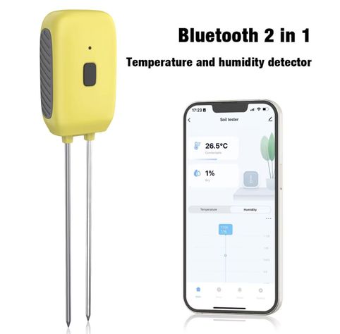 Medidor Suelo Inteligente Bluetooth 2en1 Humedad Temperatura-1