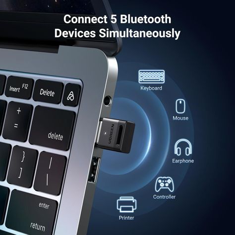 Adaptador Bluetooth Ugreen 5.3 USB Dongle PC Notebook CM591-3