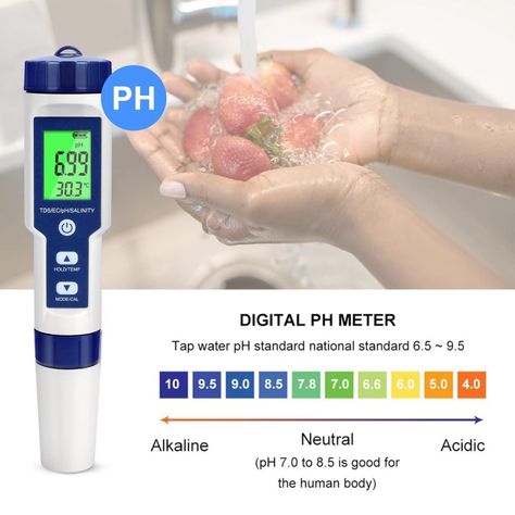 Medidor Multifuncion 5 En 1 pH TDS EC Salinidad Temperatura-3