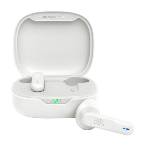 Audifonos JBL Wave Flex TWS Auriculares de botón blanco-0