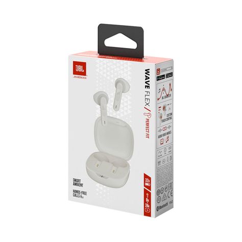 Audifonos JBL Wave Flex TWS Auriculares de botón blanco-8