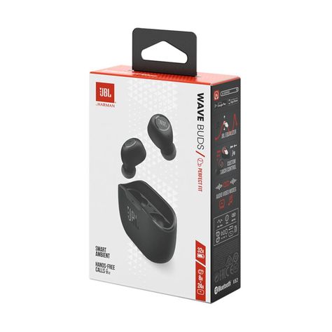 Audifonos JBL Wave Buds TWS Auriculares intraaurales True Wireless negro-6