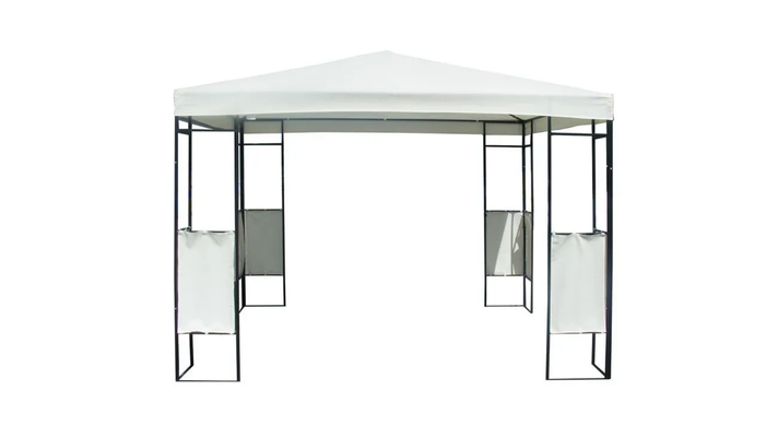 PÉRGOLA METÁLICA 2.5 x 3 x 3 M  - BLANCO - OUTZEN-0