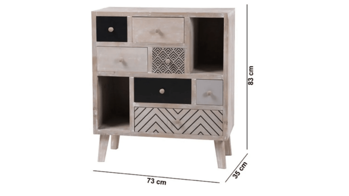 COMODA 7 CAJONES 83X73X35 CM /M +DESING-1