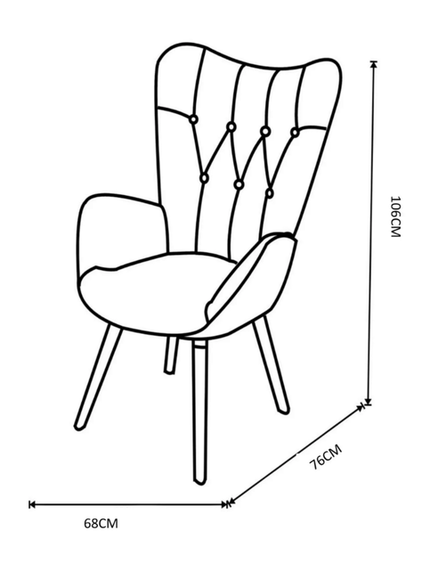 Sitial Aura gris claro M+Design - 106 x 68 x 73 cm -4