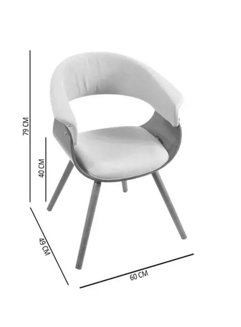 Silla Bosco Natural 79 x 60 x 49 Cm -  M+Design-2