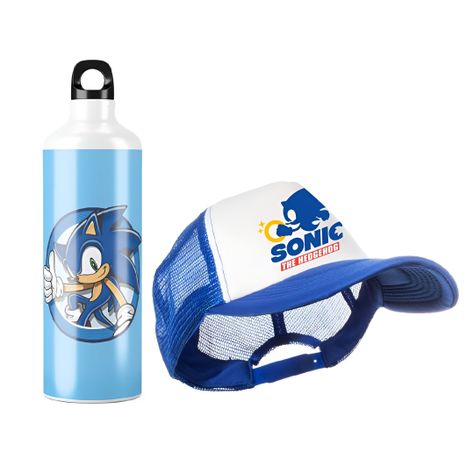 Pack Botella de Agua y Jockey Sonic-0
