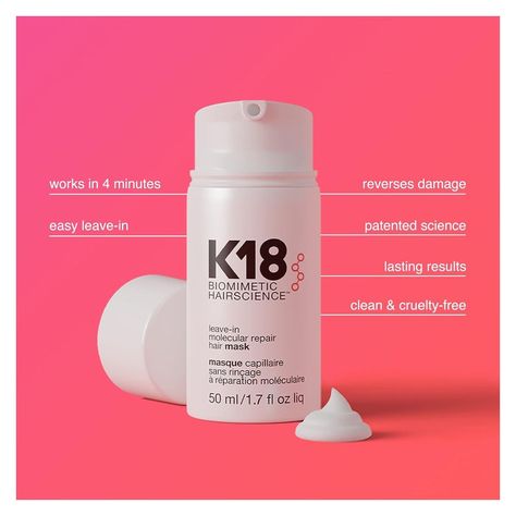 Mascara K18 Molecular Repair Hair Mask Reparación De 50ml-3