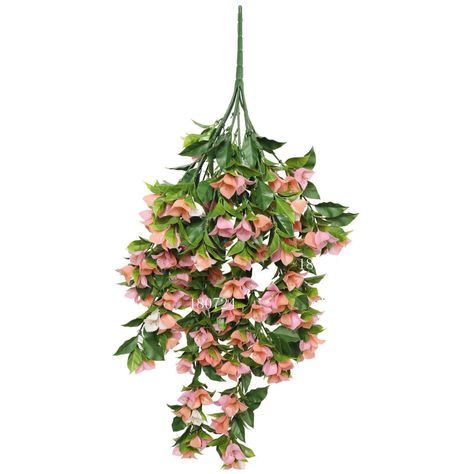 Planta Colgante Artificial Gardenia 90 CM Rosa-0