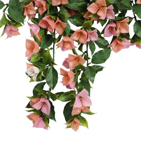 Planta Colgante Artificial Gardenia 90 CM Rosa-3