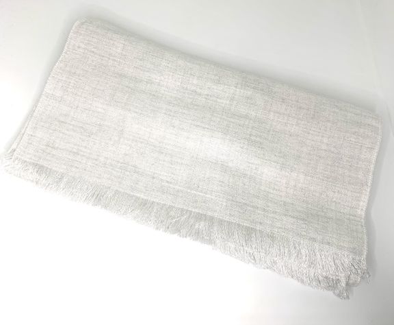 BUFANDA PASHMINA LISA COLOR BLANCO -1
