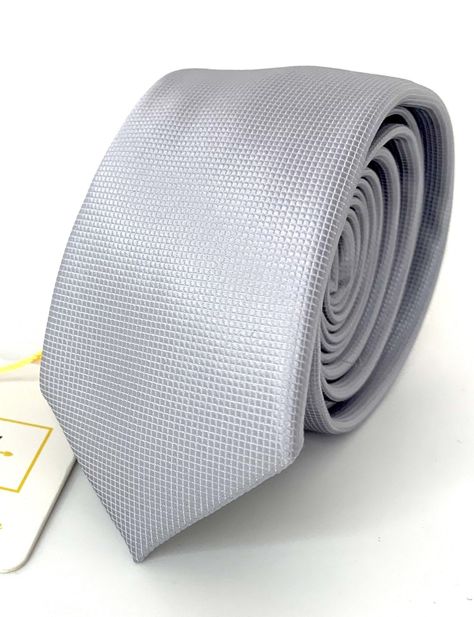 CORBATA GRIS PLATA -0